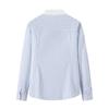 Navigare Italy Sailboat Women's Striped Long Sleeve Casual Shirt