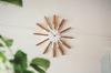 Interform Sirio Wall Clock Wood Sweep Movement 44cm CL-3346BK Black/White