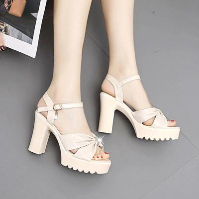 Women's Sandals Super-high Heel Diamond Ladies Shoes The Best 2025 Trending Footwear Asian Size Summer Comfortable Korea Shoe
