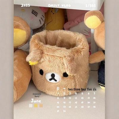 Rilakkuma Plyšová úložná krabička a držák na tužky v japonském stylu