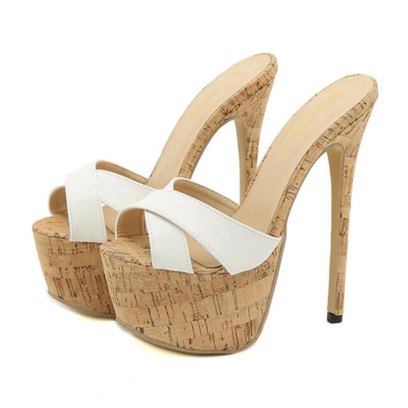 Eilyken Sexy High HeelsWomen Party Shoes Fashion Mules Sandals Size 35-45
