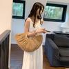 Handmade Weave Tote Bag Large Capacity Summer Beach Handbag Casual Grass Woven Bag  Girls