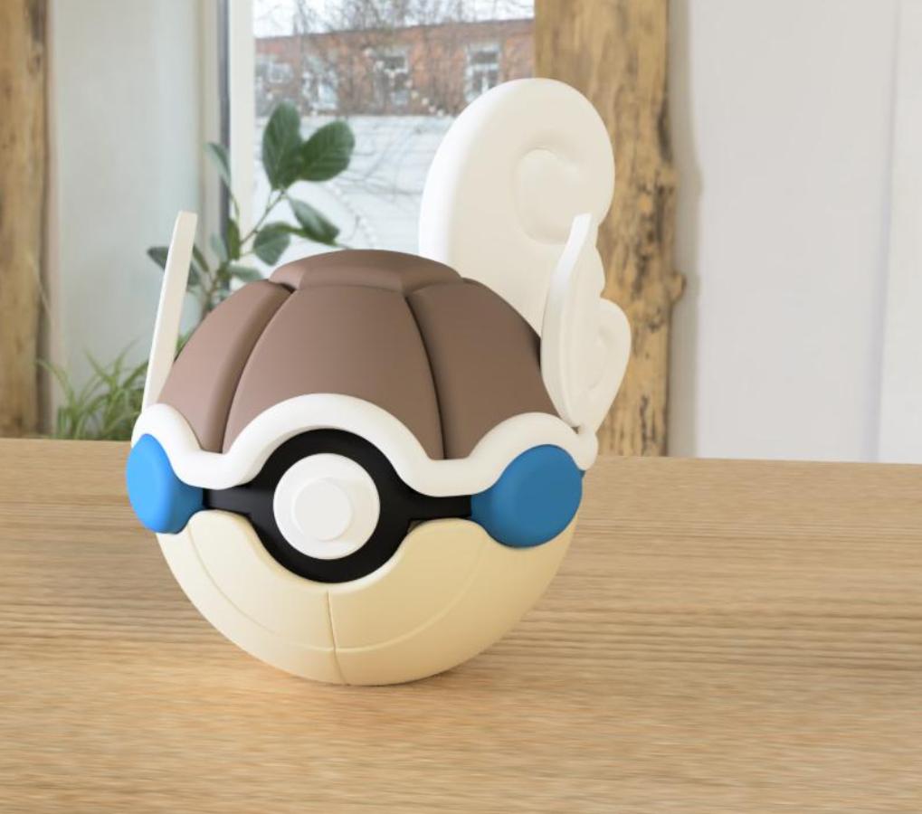 Poké Ball Pokemon Form Sphere Figures Model Statue Desktop Ornament 3d Printed Model Trendy Toy Surprise Gift Collectible