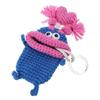 Pull Out Car Keys Cases Bag Funny Cartoon Keychains Pouch Hand Knitting Keys Wallets Organizers for Women and Men