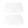 Pack of 2 Kitchen Sink Protector PVC Dish Drying Mat Sink Soft Protective Cover Non Slip Dish Drying Mat PVC Material
