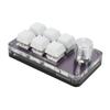 Shortcut One Handed Mechanical Keyboard Multifunction Mini 6 Key Gaming Keypad with RGB Light Knob