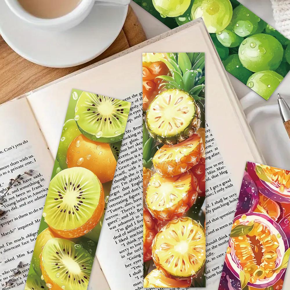 32pcs, Fruit Collection Bookmarks, Back to School Season, Christmas, Halloween, Suitable for Teachers, Readers, and Birthdays.