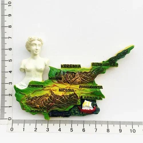 Μαγνήτες ψυγείου Κύπρου, Τουριστικά σουβενίρ, Μεσογειακό μαγνητικό αυτοκόλλητο ψυγείου, Διακόσμηση σπιτιού, Imanes Para El Refrigerador