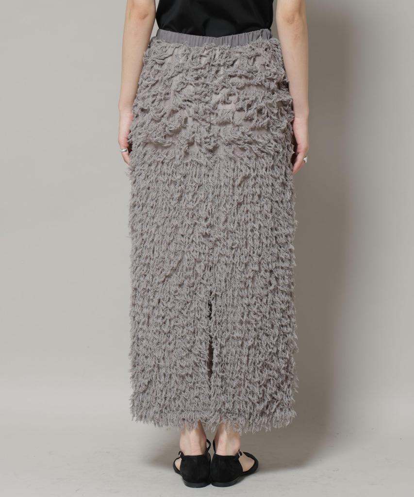 Nano Universe Fringe Tight Size Women's Skirt, M, 037, Ivory, 669-5230303