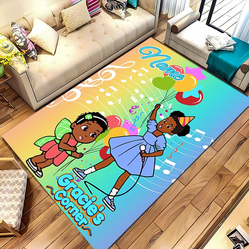 Custom personalization Gracies Corner Area Rug - Perfect For Kitchen, Bathroom,Laundry Room Decor Large Size Available,Gift All Seasons