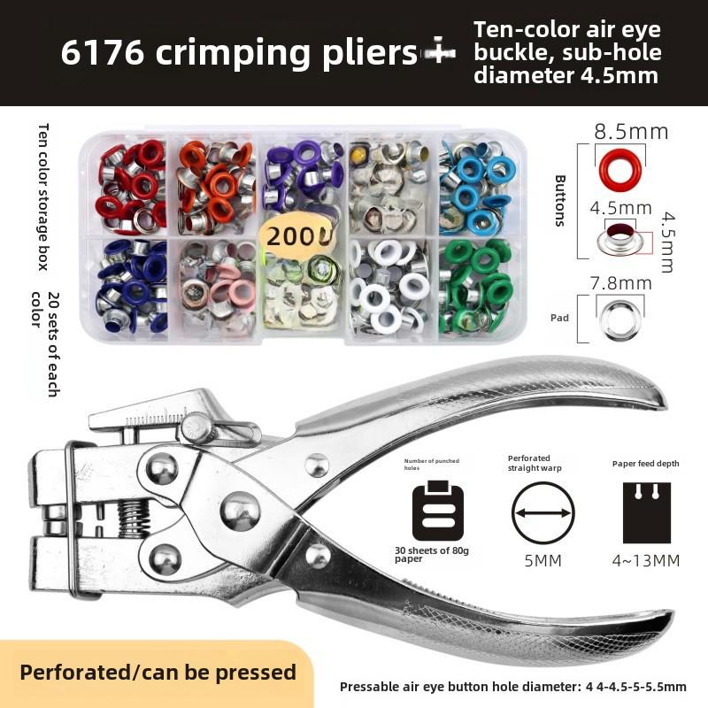 Heavy-Duty Manual Eyelet Punching Tool for DIY Projects.