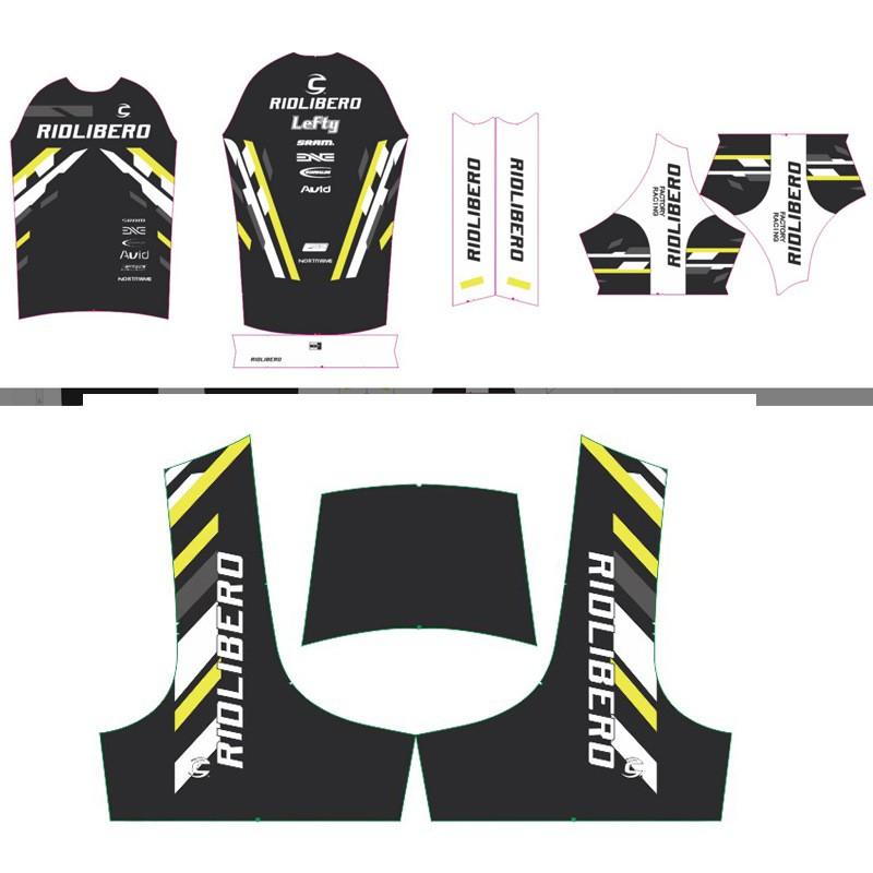 Men Women Cycling Jersey Set Short