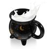 Coffee Cups Horror Mug Halloween for Drinks Ceramic Cauldron Drinking Cool Unique Mugs Black