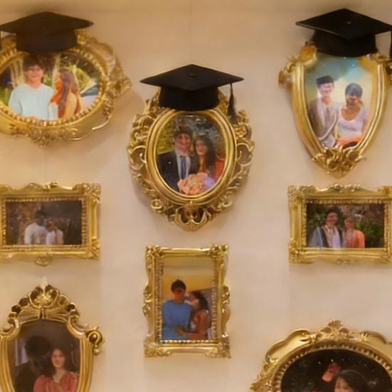 Набір «Зроби сам» Міні-музей Силуетна коробка зі світлом Міні-музей Рамки для фотографій з випускними ковпаками Вітрина для спогадів для випускників