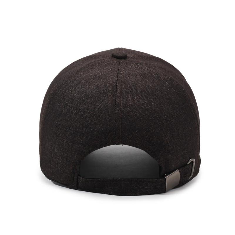Polyester Baseball Cap For Middleaged Men With Sun Protection And Adjustable Fit For Spring And Fall