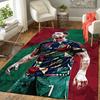1Pc Ronaldo'S Portugal Jersey Artwork Rug, Office Carpet Indoor Outdoor Doormat, Non-Slip Soft, Living Room, Christmas Halloween Gift M929104