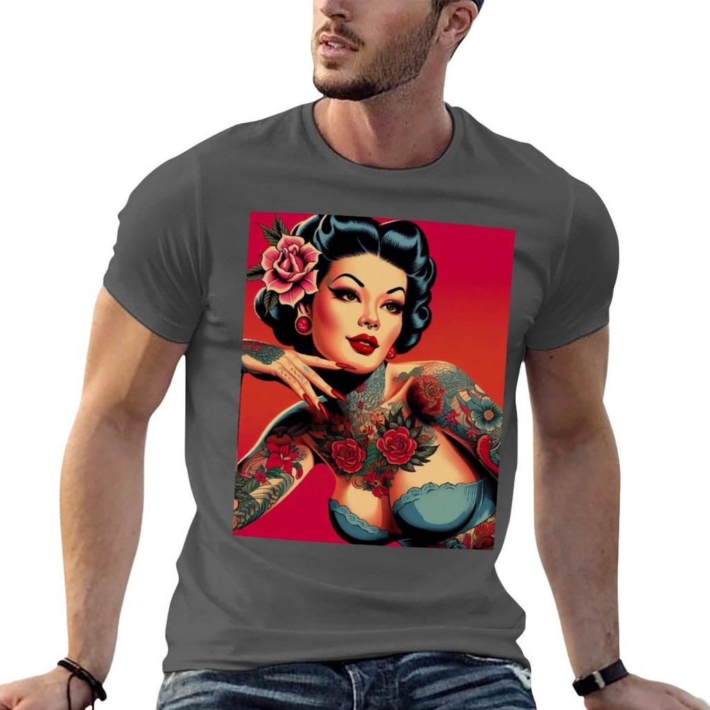 Retro Tattoo Japanese Women TShirt Summer Holiday TShirt