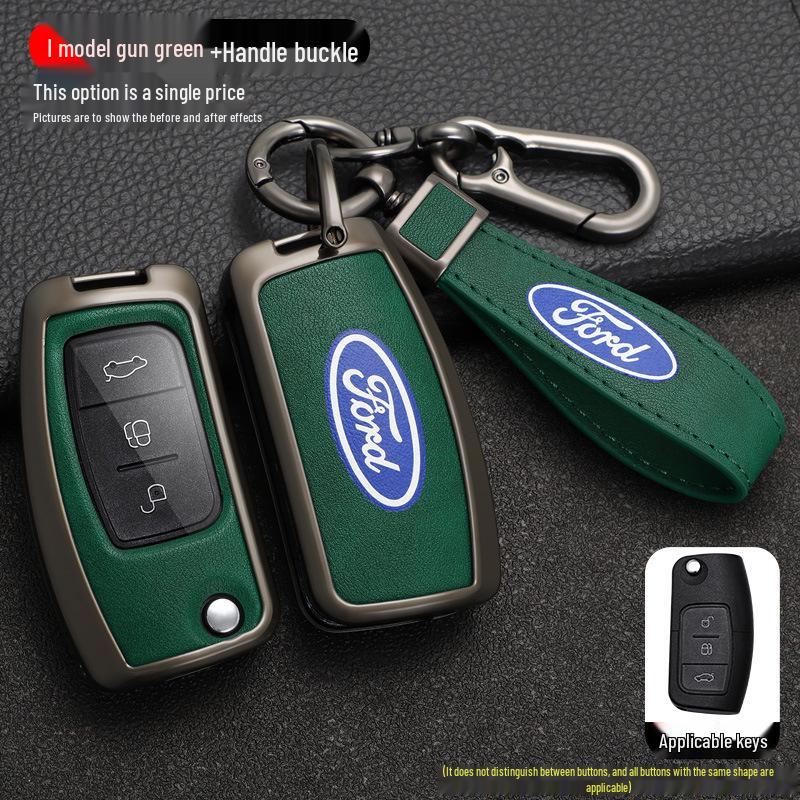 Key Case Cover Shell for Ford Fiesta, Focus (2009-2014), and 17 Years Ecosport Models