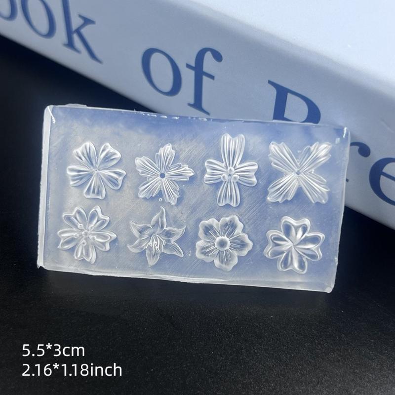 3D Silikon Blume Nagelform Wiederverwendbare Blütenblatt Schablone DIY Nagelkunst Dekorationen Maniküre Werkzeug