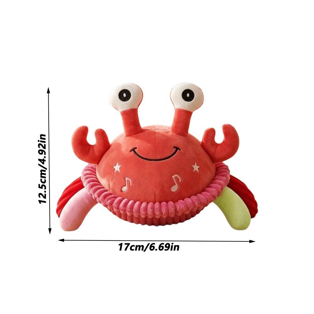 Talking Function Jumping Crab Toy Plush Interactive Moving Toy Speech Learning