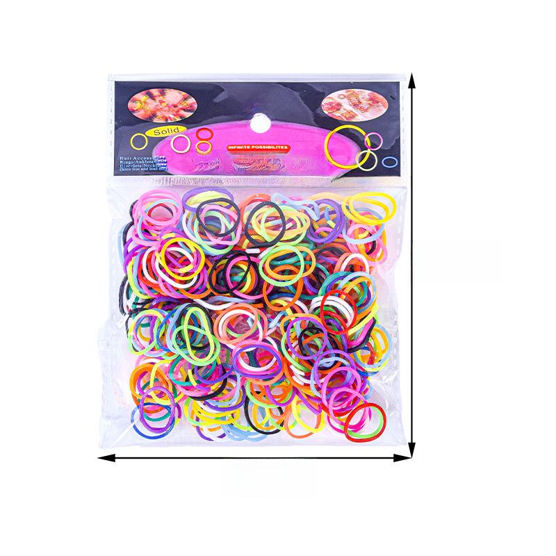 300 Elastici Colorati in Sacchetti per Giocattoli Fai da Te per Bambini e Braccialetti Arcobaleno