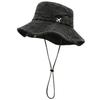 Vintage Hong Kong Style Wash Cotton Fisherman Hat With Sun Protection For Casual Outdoor Activities