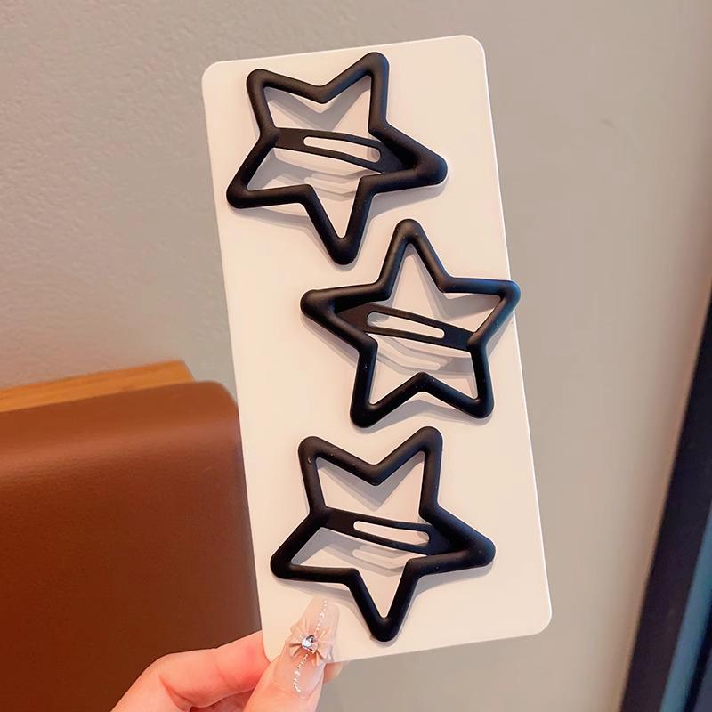 Children's Glitter Star Hair Clips - Cute Bangs Accessories for Girls