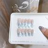 Hand-woven Armor Sea Salt Crisp Three-dimensional Hand-painted Love Butterfly Cat Eyes Pure Temperament Manicure Sticker