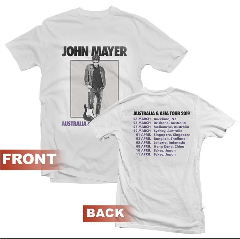 2019 John Mayer Tour Australia And Asia 2019 , size S-5XL  BL1706 Unisex T-Shirt XL