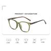 Vintage White Square Blue Light Blocking Glasses Women Optical Computer Gaming Big Frame Luxury Eyeglasses PC Thick Eyewear