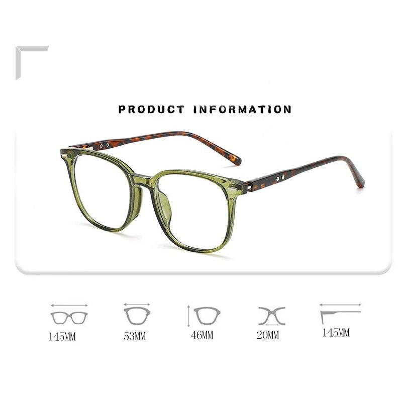 Vintage White Square Blue Light Blocking Glasses Women Optical Computer Gaming Big Frame Luxury Eyeglasses PC Thick Eyewear