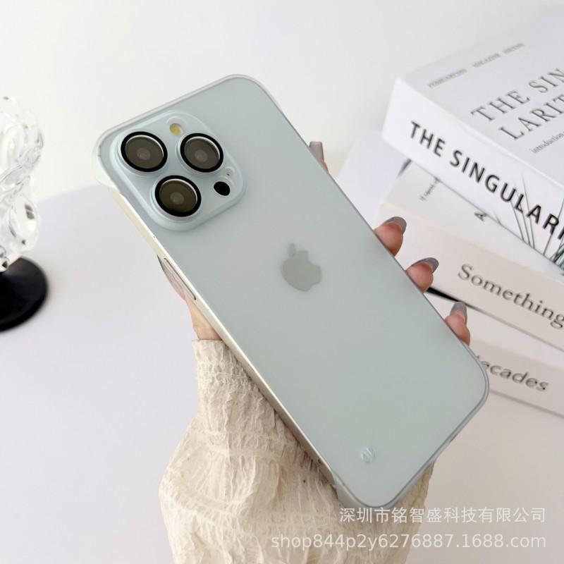 Phone Case IPhone 16 15 14 13 12 11 Pro Max Matte Frosted Slim Fit Shockproof Cover Simple Style