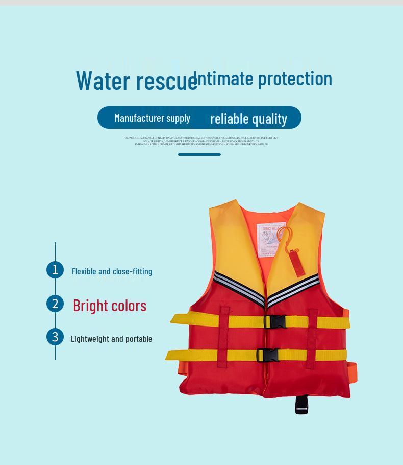Portable Kids' Swimming Buoyancy Vest - Stylish, Safe Life Jacket for Boys