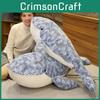 Blue Plush Whale Toy Marine Animal Stuffed Doll Bedroom Decoration Gift Kids