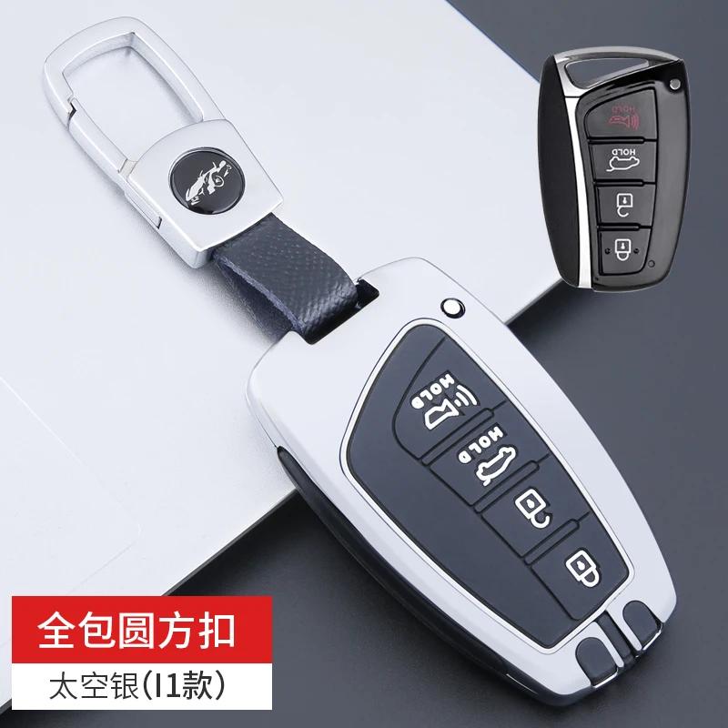 Car Key Case Cover for Hyundai Grand Santa Fe 3 DM Ix45 Ix35 Genesis DH Grandeur Azera HG Equus 2013 - 2016 Accessories