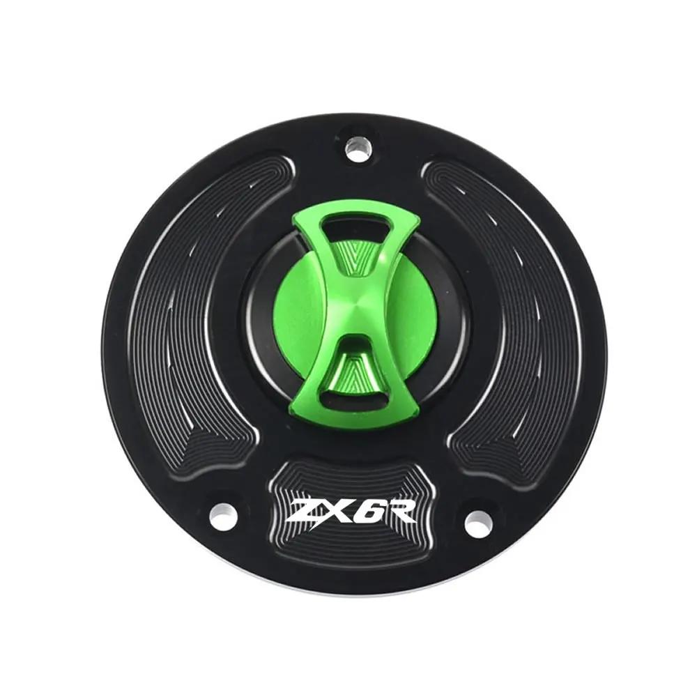 Keyless Motorcycle Fuel Gas Tank Cap Cover For Kawasaki Ninja ZX-6R 636 ZX636R 2007-2018 2012 2013 2014 2015 2016 ZX6R ZX 6R