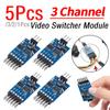 1/2/3/5 Pcs 3 Channel Video Switcher Module Switching Video Module for Multiple Cameras Remote Controlled Switching Device