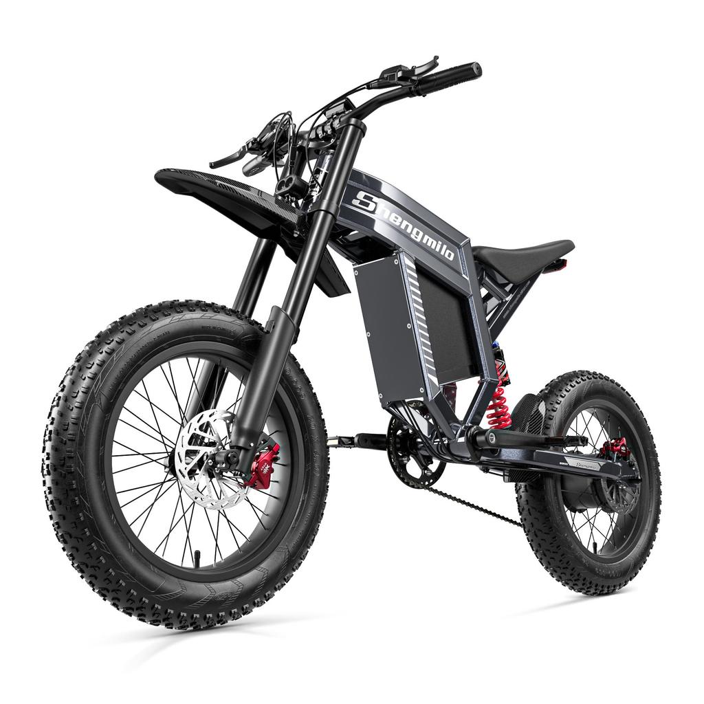 Shengmilo S900 Electic Bike 65km/h 60V30AH Large Capacity Lithium Battery 1500W Engine Hydraulic Brake Electric Off-Road Bicycle