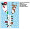 Snow Scene Glass Stickers 4Pcs Christmas Santa Claus & Reindeer Static Window Clings with Snowflake, PVC Removable Decals, Reusable for Home
