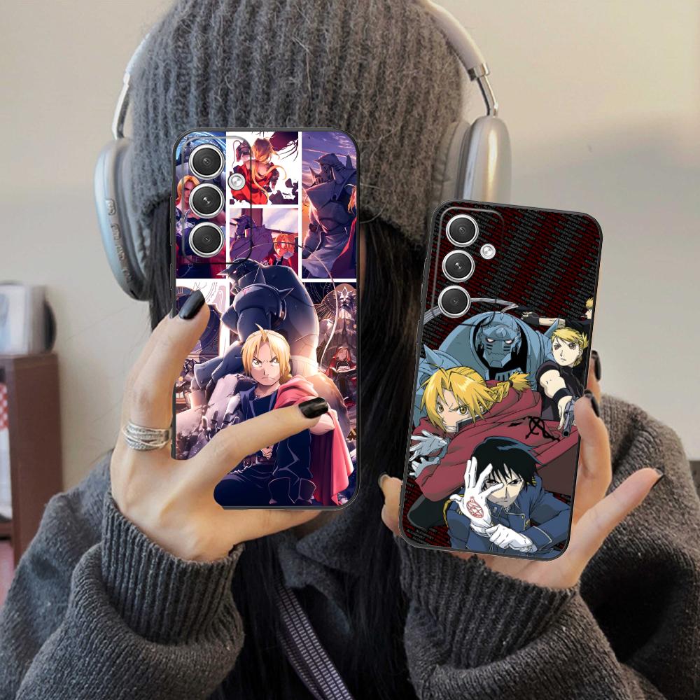 Custodia per Telefono Cellulare Fullmetal Alchemist per Samsung Galaxy S25 S24 S23 S22 S21 S20 Note20 Plus FE Ultra Stampa a Colori Cellulari