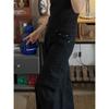 American Vintage 2000s Style High Waist Brown Jeans Pants 2025 Summer Women's Baggy Y2K Wide Leg Denim Trouser Female Clothes