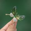 1Pc Explosion-Proof Butterfly Brooch Insect Corsage Women'S Accessory Acrylic Transparent Wings High-Grade Clothing Pin