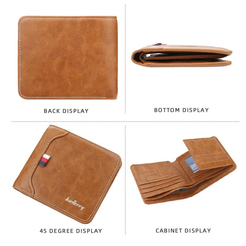 Portafoglio Classico Porta Carte da Uomo Moda Design Business Ecopelle Portamonete Portafogli GZW