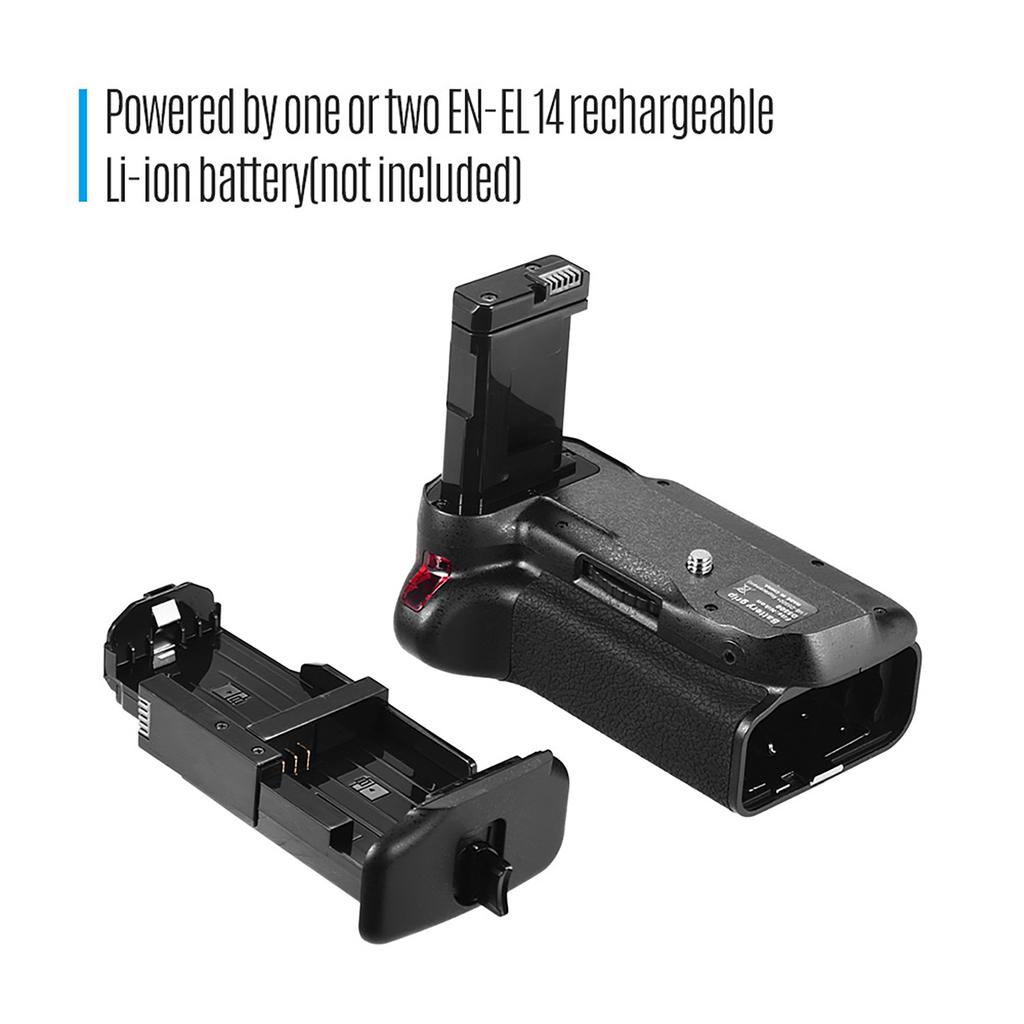 Vertical Battery Grip Holder for  D5500 D5600 DSLR Camera EN EL 14 Battery Powered with IR Remote Control