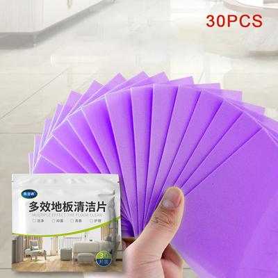 30Pcs/Bag Floor Cleaner Water Soluble Cleaning Sheet Mopping The Floor Wiping