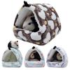 1 Peça Coral Fleece Estampa de Bolinhas Casa Pequena de Espuma para Animais de Estimação Cama Suspensa para Hamster para Pequenos Animais Esquilo Papagaio Ninho de Algodão
