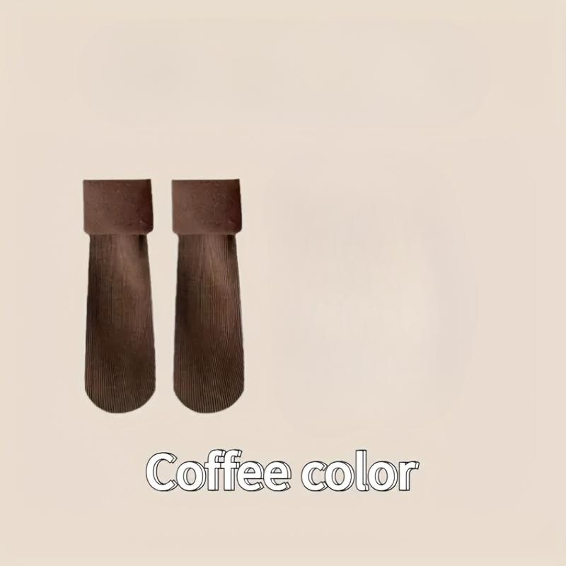 10-1 Perechi de Șosete Groase și Călduroase de Toamnă și Iarnă pentru Femei, Mărimi Mari, Șosete de Zăpadă cu Dungi Verticale, Stil Tub, Șosete Călduroase Căptușite cu Fleece