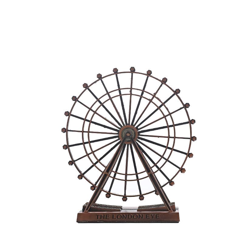 Vintage Ferris Wheel Decorative Ornament for Living Room, Wine Cabinet, TV Stand, or Office