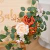 Wedding decor (pack of 2) Welcome Sign Flower Backdrop Garland For Ceremony Reception Wall Easel Outdoor Board Head Table Decor
