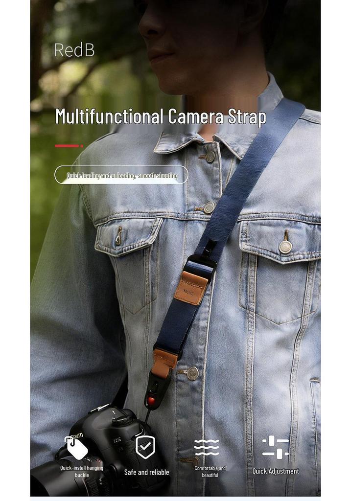 Quick Release Crossbody & Wrist Camera Strap for DSLR/Mirrorless - Photography Accessory